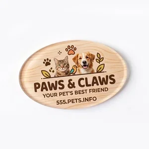 Oval Clear Acrylic Magnet, 2.5" x 1.6", Full-Color Imprint