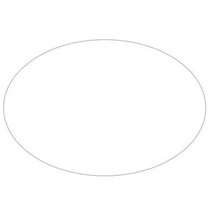 Oval Bumper Sticker