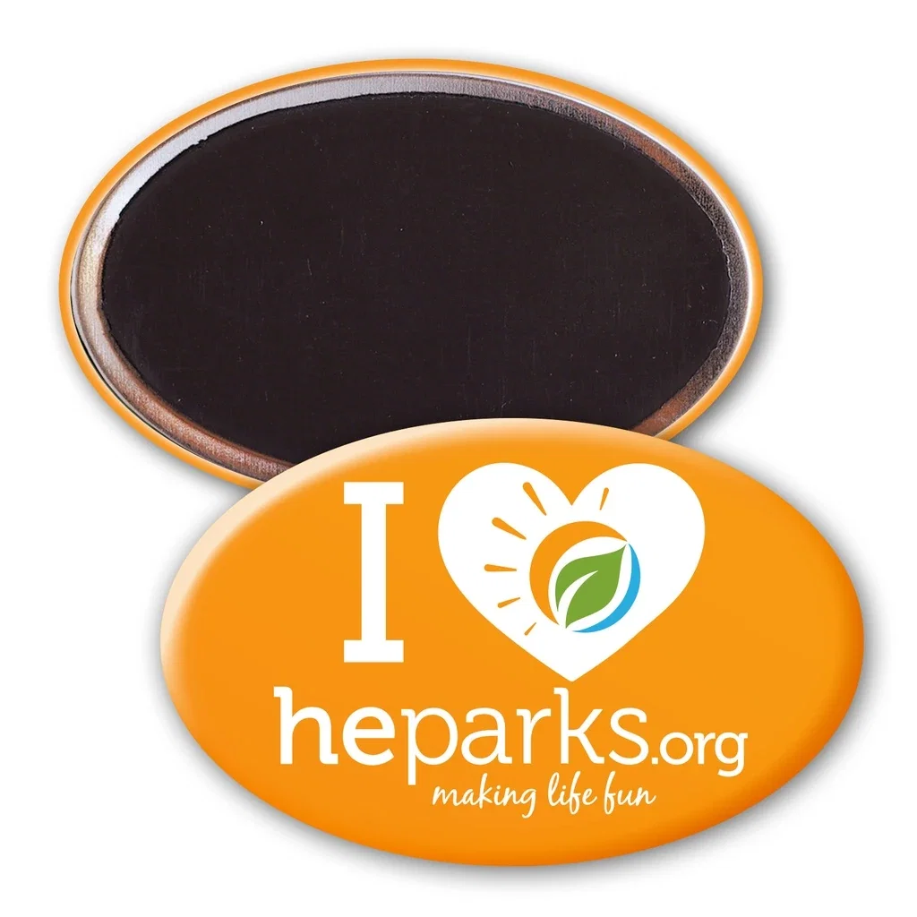 Promotional Oval Button w/ Magnet — Custom — view 2