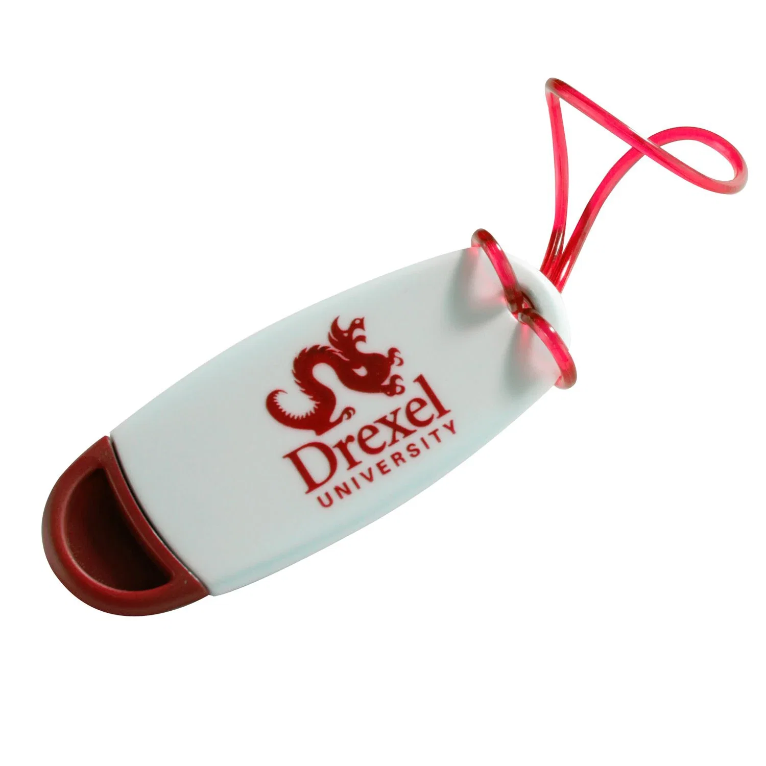 Oval Luggage Tag — Red