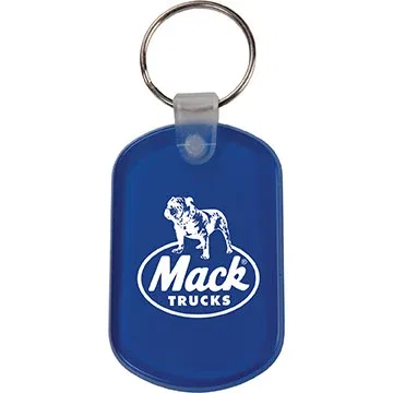 Oval Soft PVC Key Tag