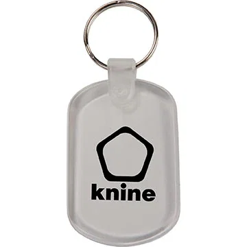 Soft PVC oval key tag back view, flexible promotional key fob