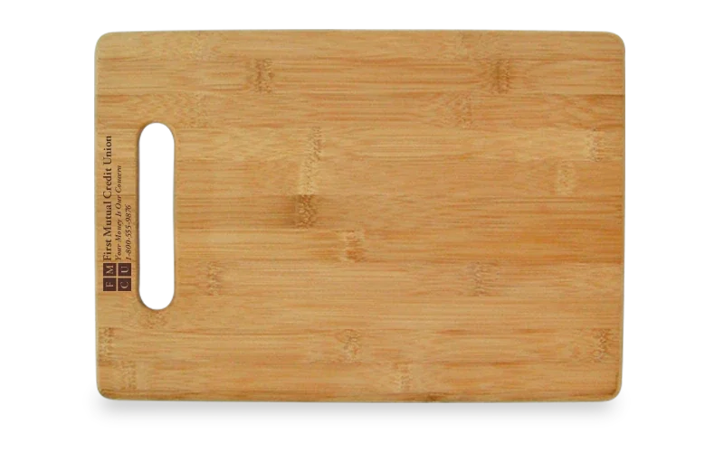 Oversized 11-Inch Bamboo Cutting Board. Large bamboo cutting board for kitchen prep and closing gifts
