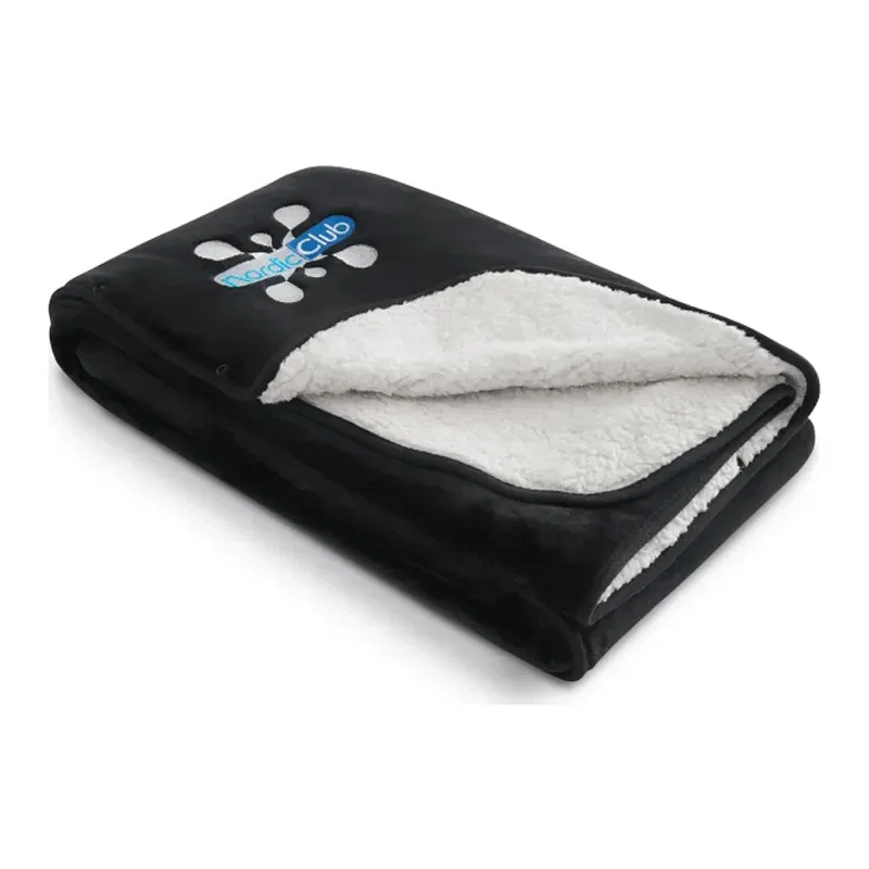 Oversized Wearable WFH Cozy Fleece Sherpa Blanket — view 8