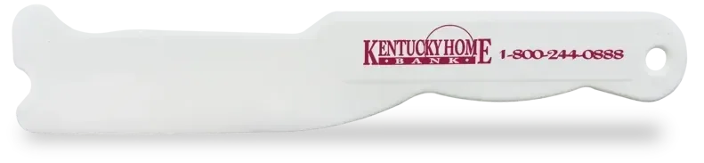 P. B. and J. Spreader / Spatula. Dishwasher-safe polypropylene spatula for spreading peanut butter and jelly