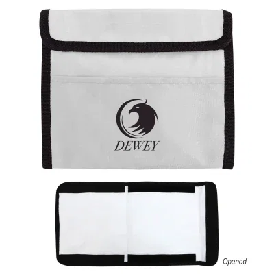 Snack storage bag mat laid flat and open