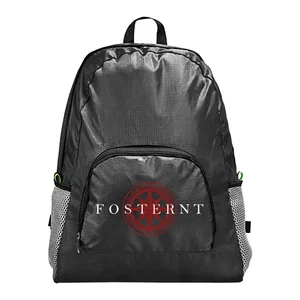 Custom Foldable Backpack with Zipper Compartments