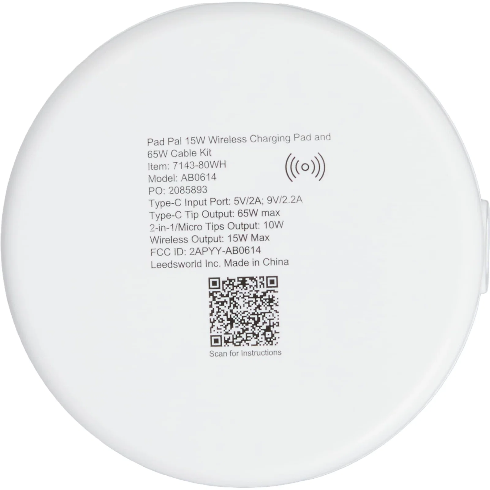 Pad Pal 15W Wireless Charging Pad & 65W Cable Kit — view 4