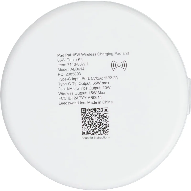 Pad Pal 15W Wireless Charging Pad & 65W Cable Kit — view 4
