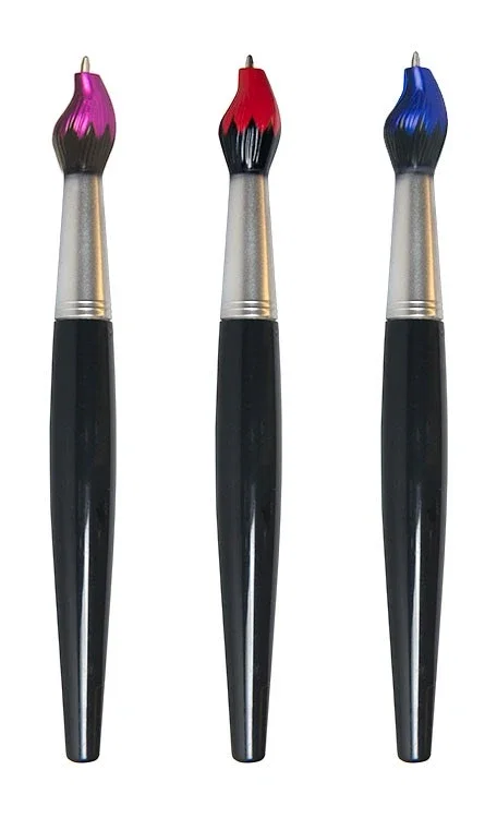 Paint Brush Pen with Black Handle