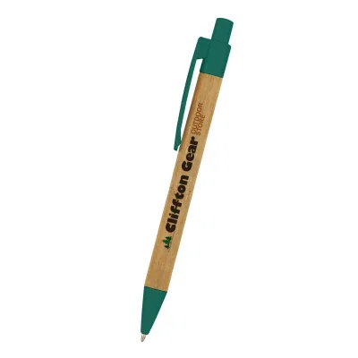 Green accented barrel laid flat for viewing