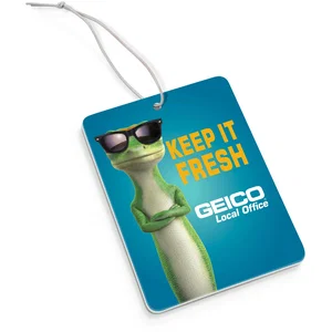Rectangle Paper Air Freshener with Double-Sided Full-Color Imprint
