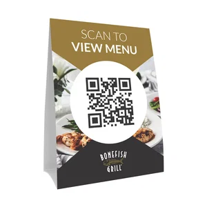 Paper Table Tent 5 x 17 Inch