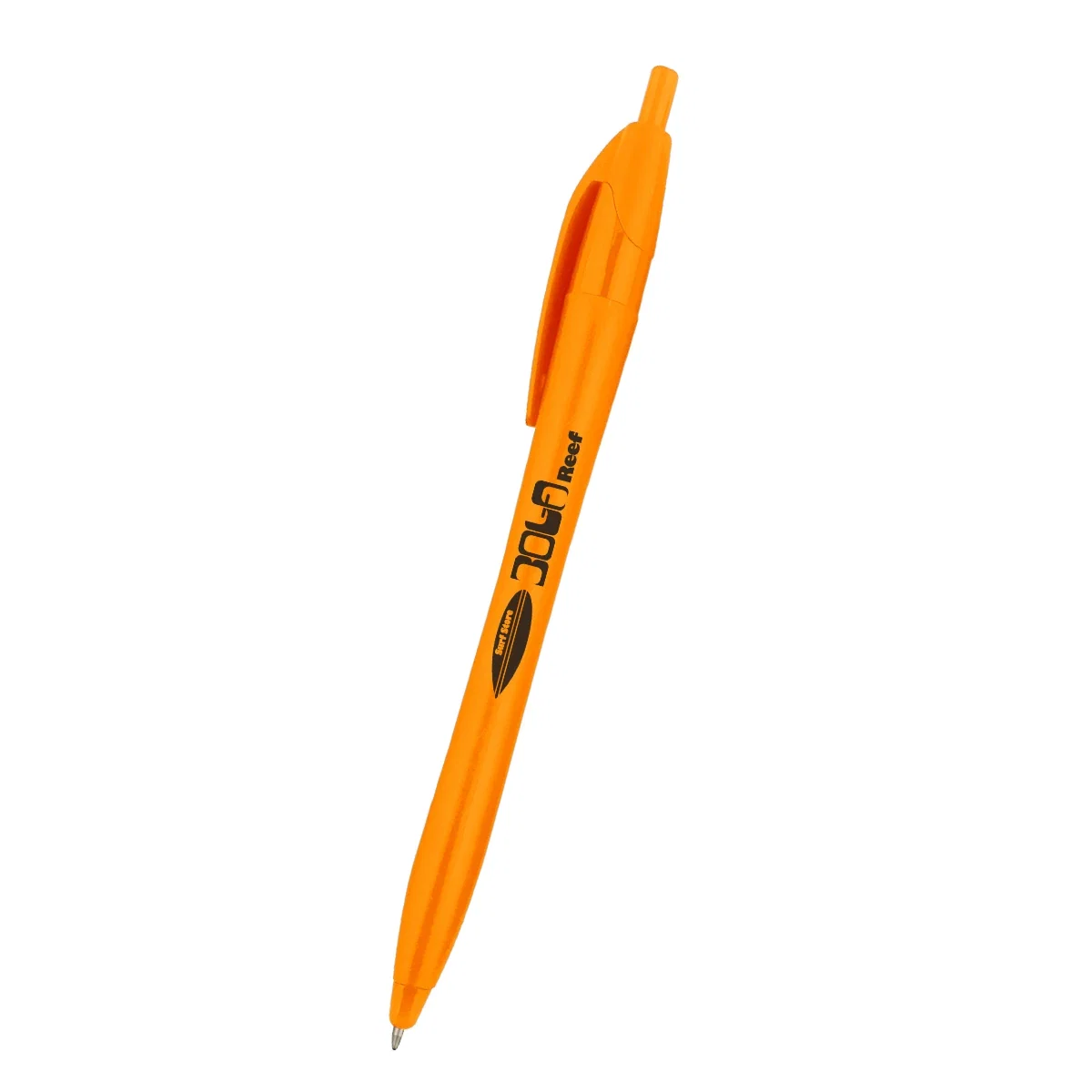 Full length of the click pen laid horizontally