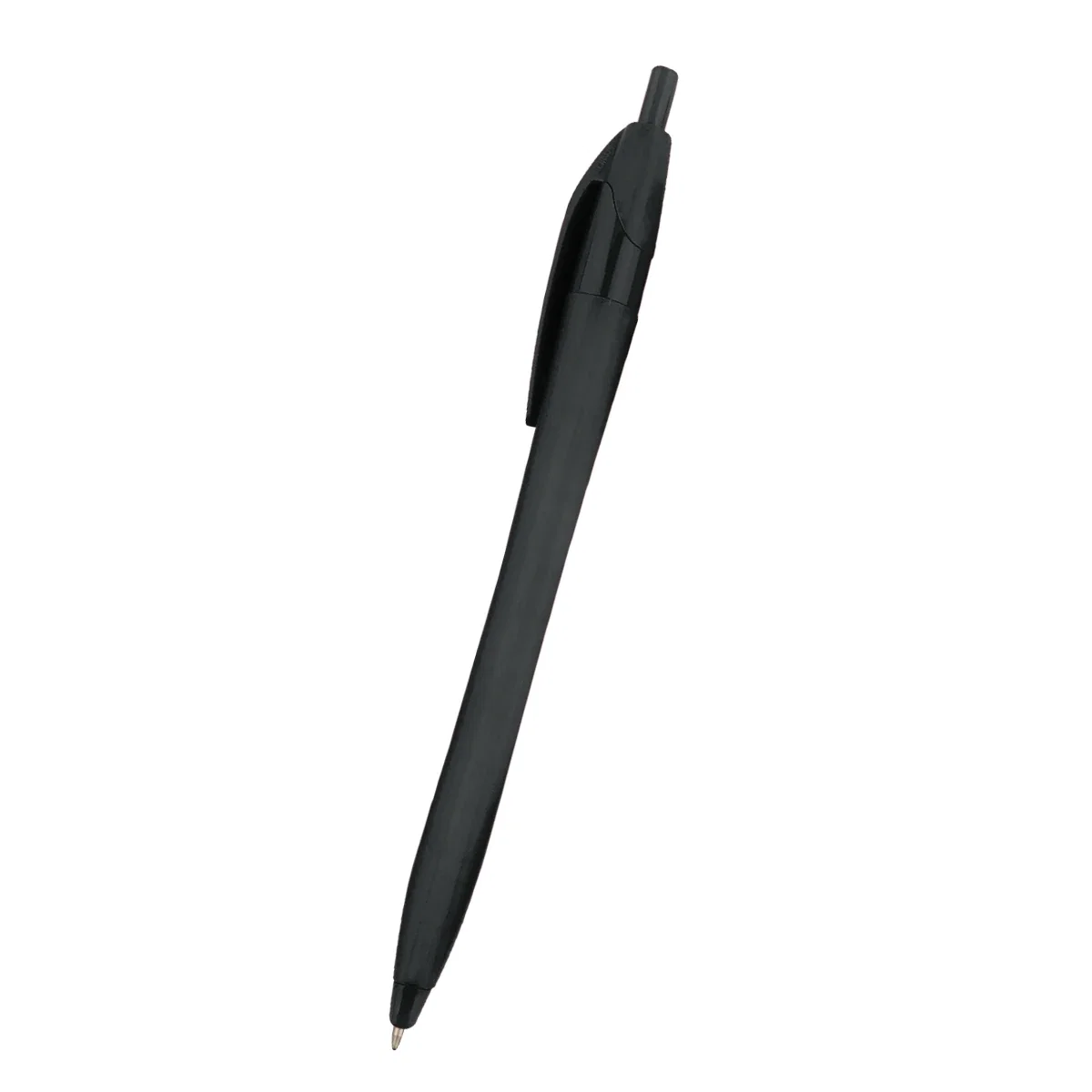 Side view of the slim ballpoint and its push button