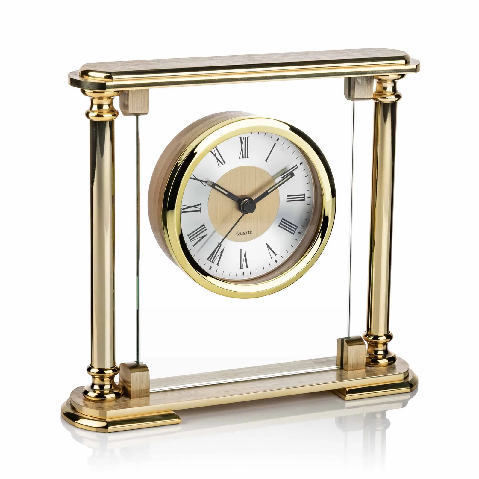 Custom Gold Parkington Mantle Clock — view 3