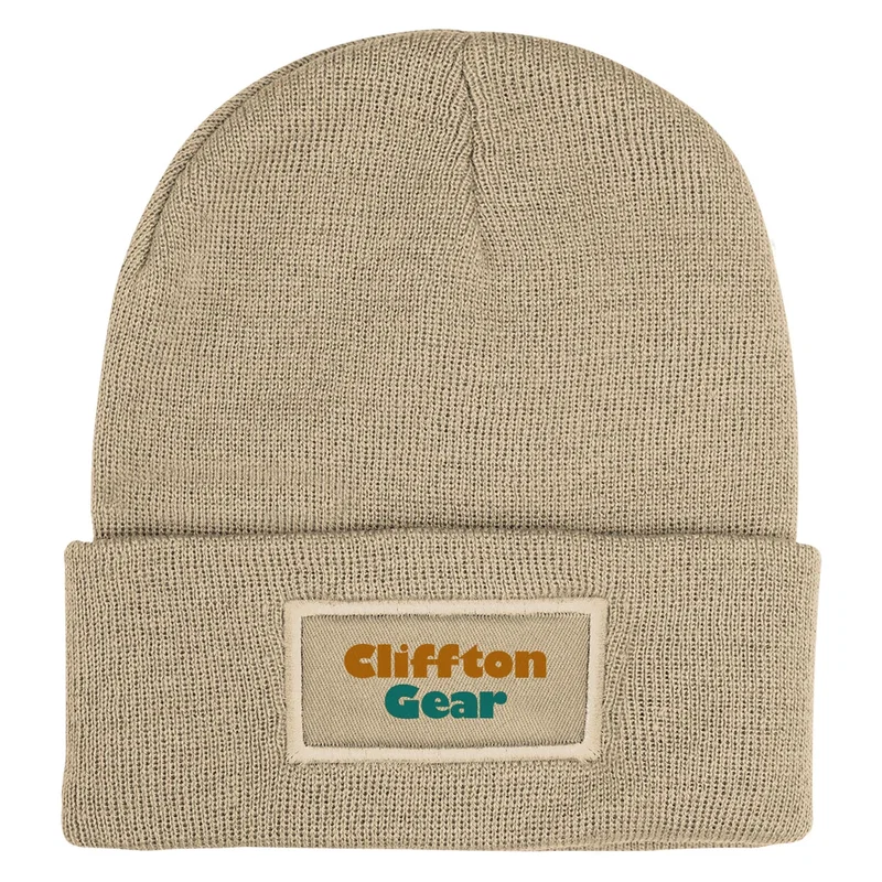 Patch rPET Knit Beanie With Cuff — view 15