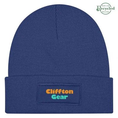 Patch rPET Knit Beanie With Cuff — view 7