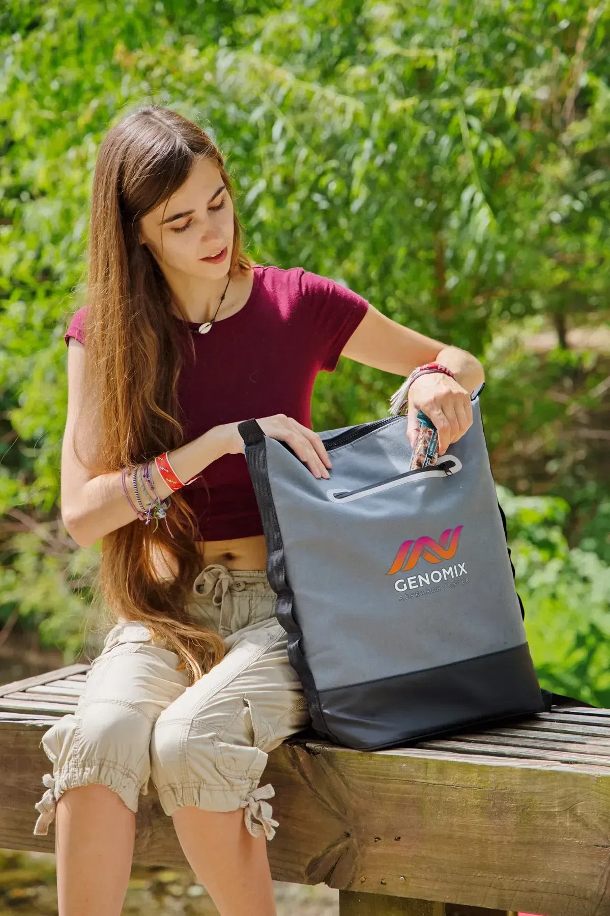Pathfinder 24-Can Cooler Backpack in use