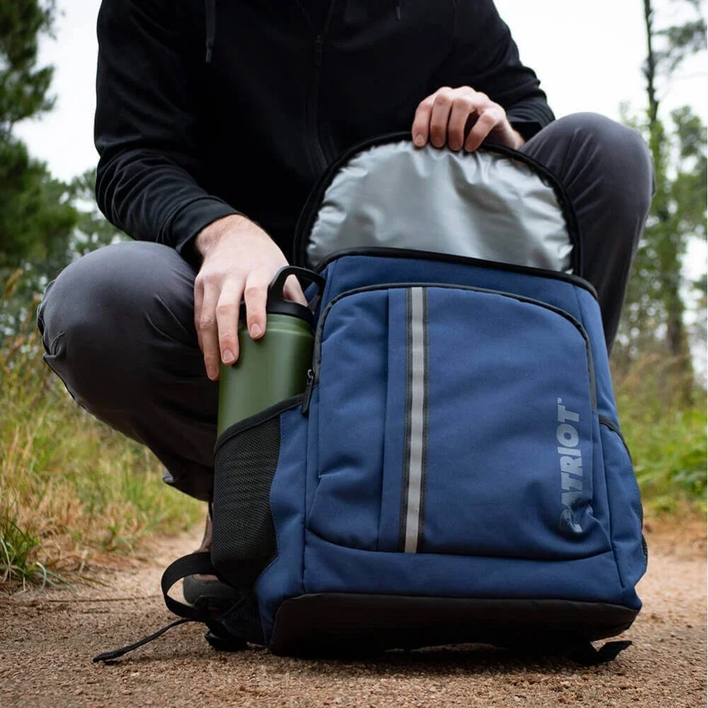 Patriot Backpack Cooler in use