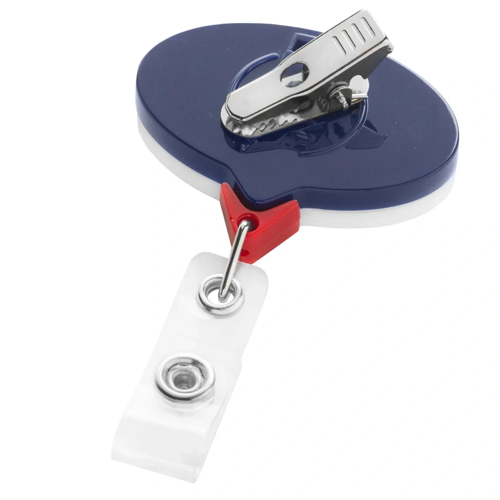 Patriot ID Badge Reel with 360º Swivel Alligator Clip (Available in 6 Shapes) — view 3