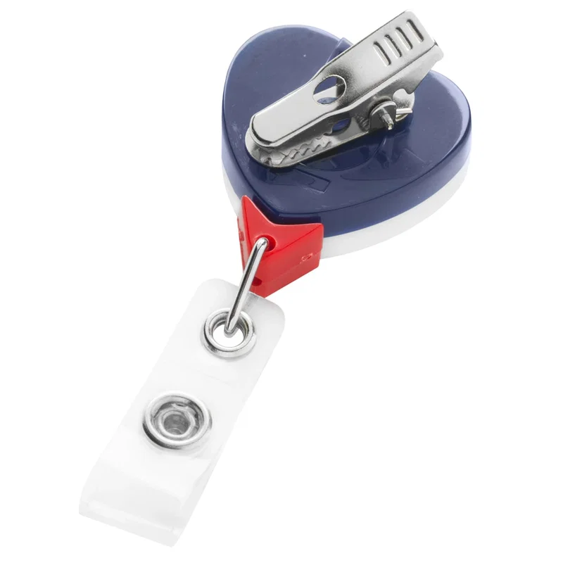 Patriot ID Badge Reel with 360º Swivel Alligator Clip (Available in 6 Shapes) — view 7