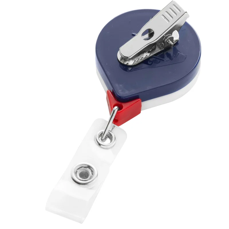 Patriot ID Badge Reel with 360º Swivel Alligator Clip (Available in 6 Shapes) — view 9