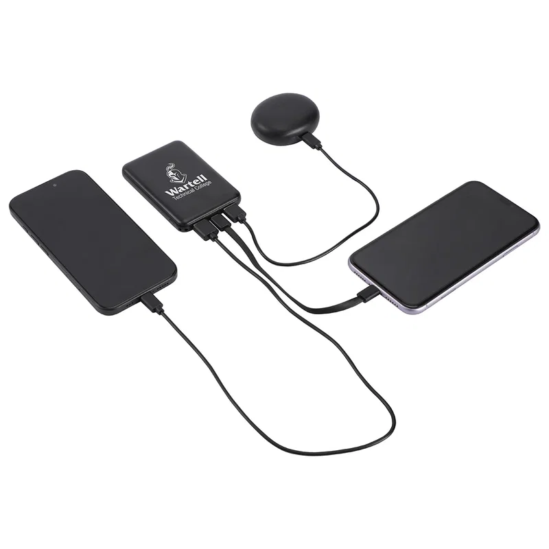 Pavilion power bank in use, charging a smartphone