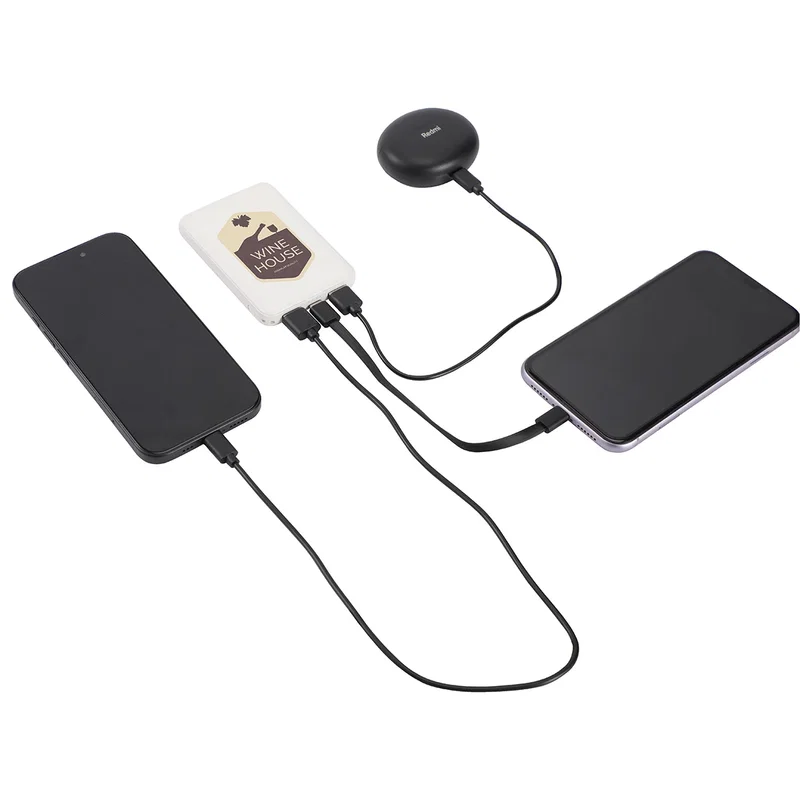 Angled top view of the Pavilion power bank's charge indicator lights