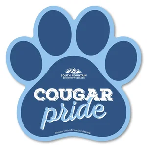 5.75 x 5.75 Inch Paw Print Car Magnet, Full-Color Imprint