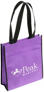 Peak Non-Woven Tote Bag with Pocket
