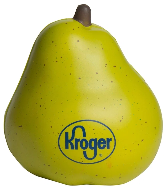Custom Printed Pear Stress Reliever — view 4