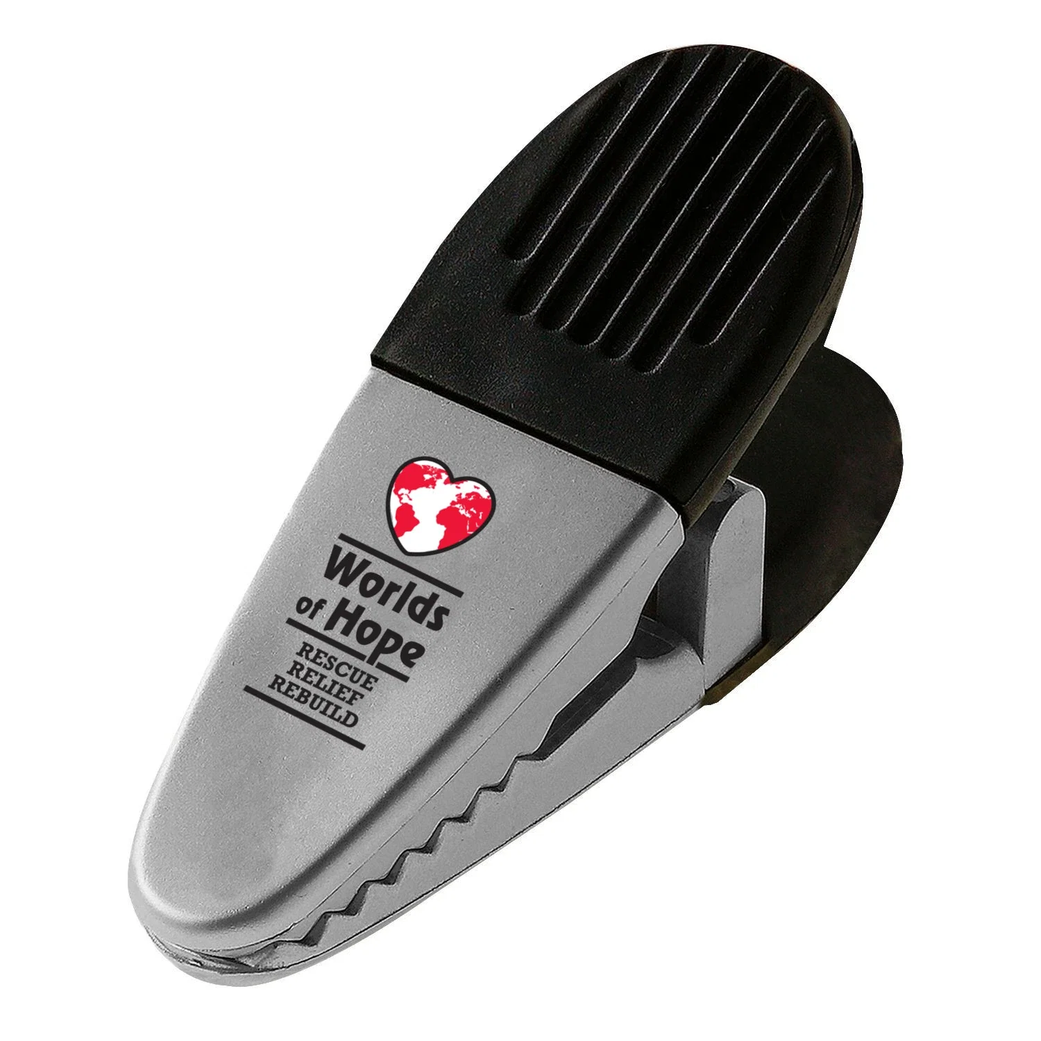 Promotional Pearl Power Clip — Gray — view 2