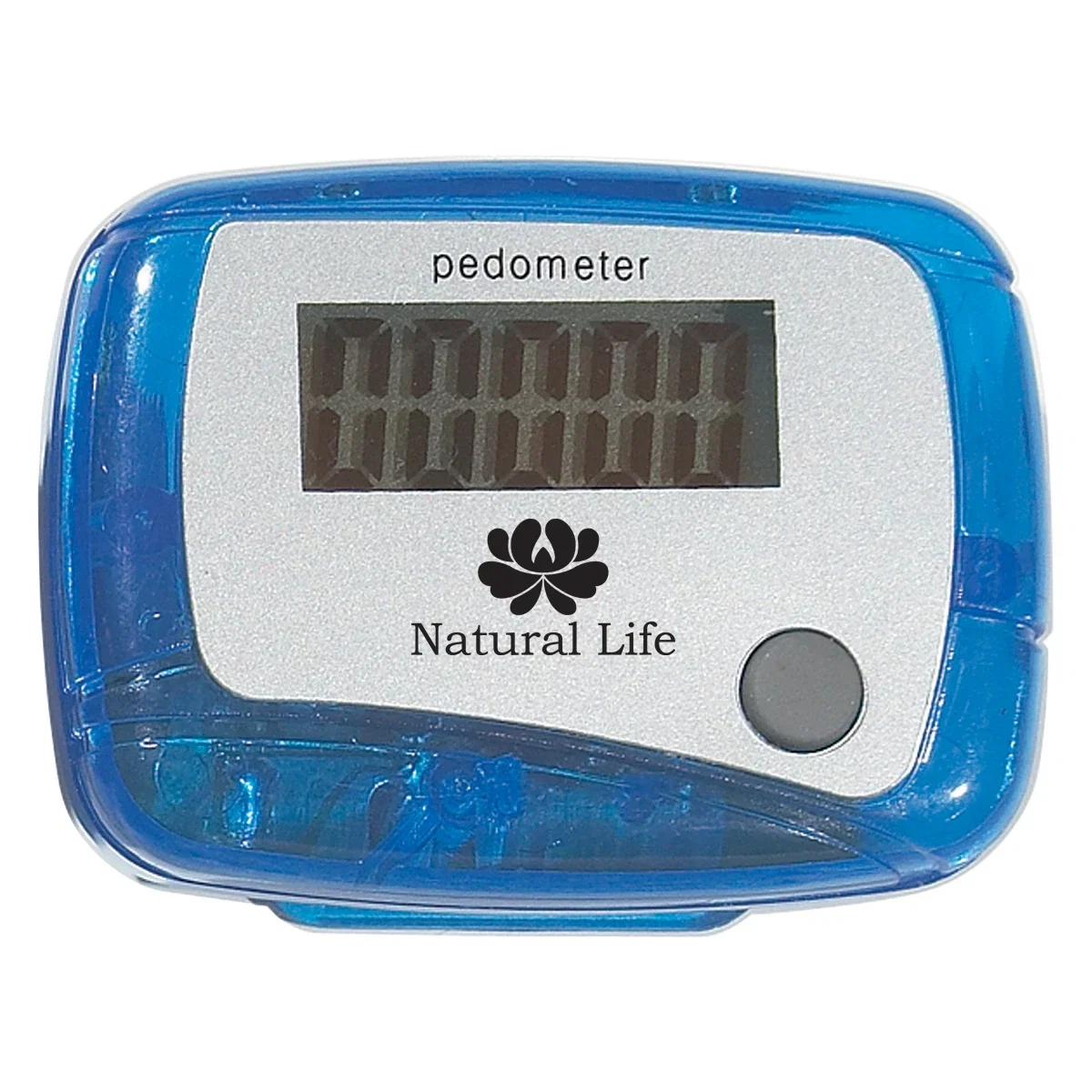 Screen detail showing the daily step readout