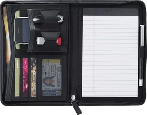 Pedova™ Jr. Zippered Padfolio with FSC® Mix Paper