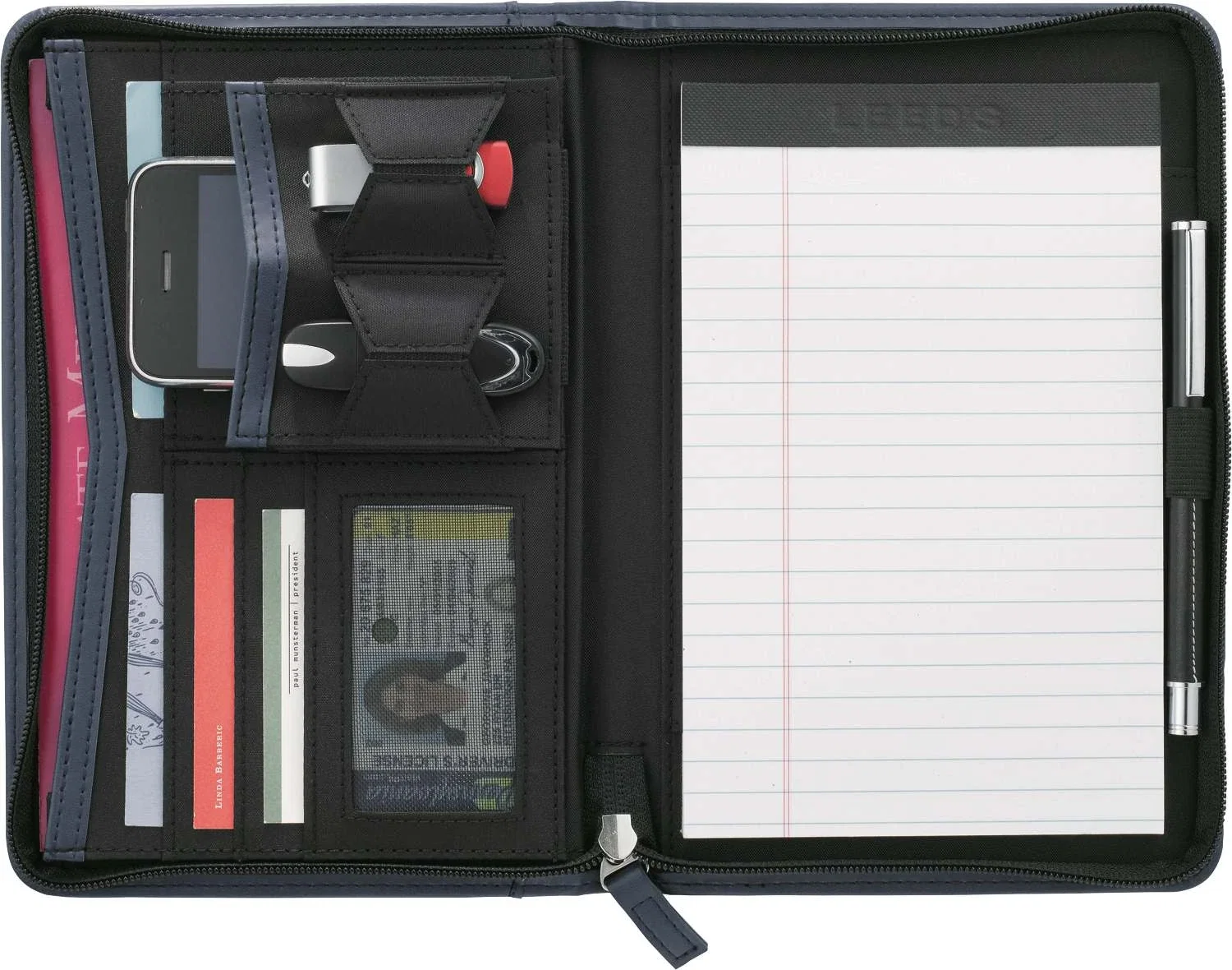 Pedova™ Jr. Zippered Padfolio with FSC® Mix Paper — view 15