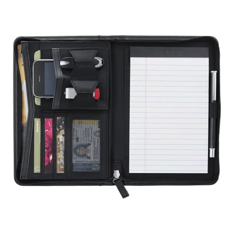Pedova™ Jr. Zippered Padfolio with FSC® Mix Paper — view 2