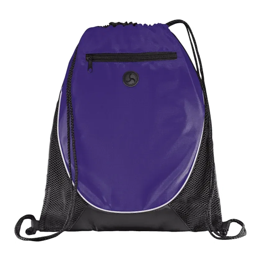 Custom Peek Drawstring Bag with Earbud Port view 4