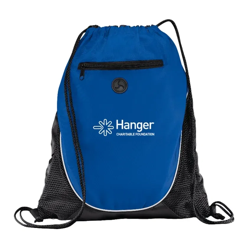 Custom Peek Drawstring Bag with Earbud Port — view 6