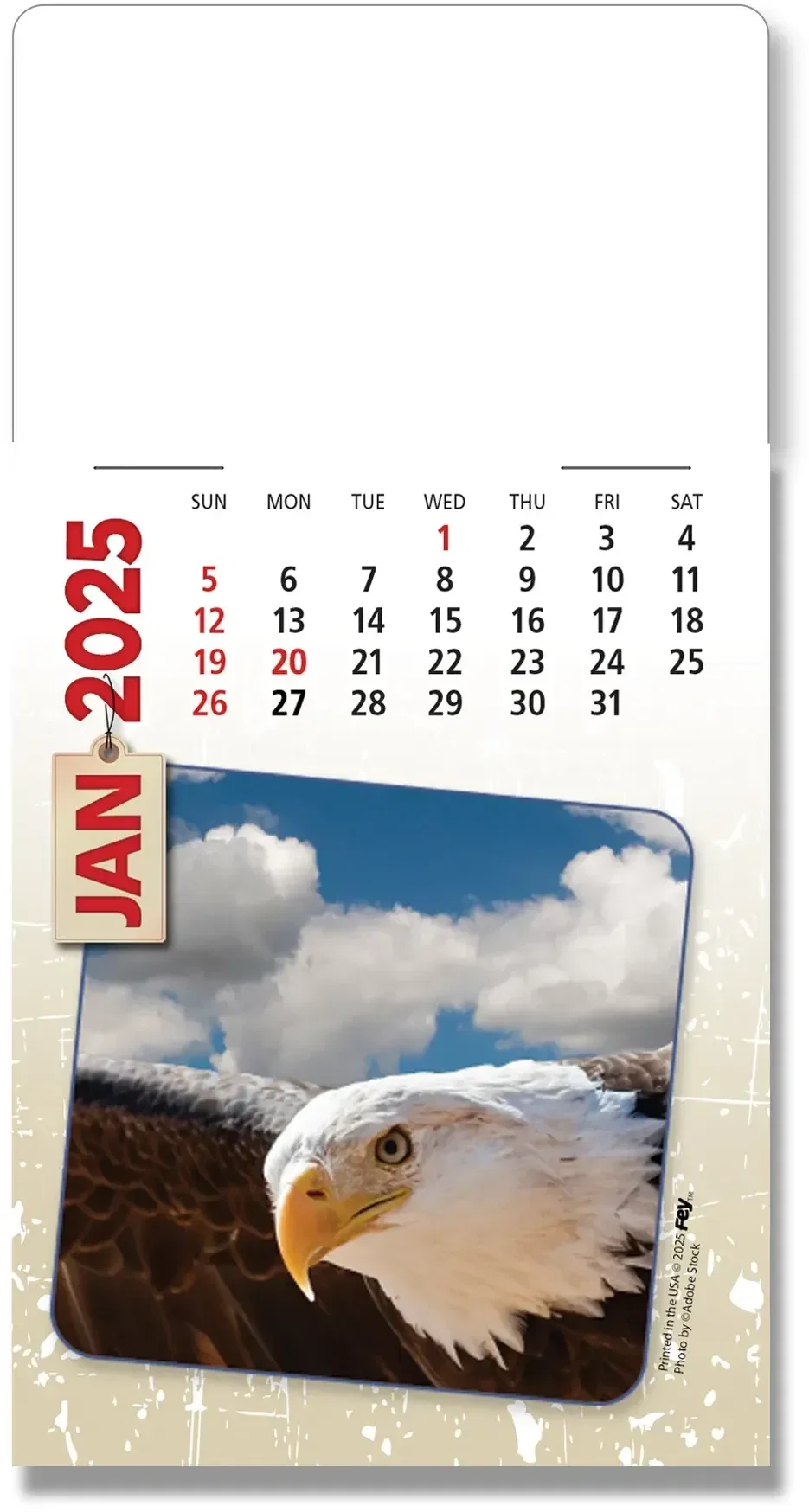 Custom Americana Calendar Pad - Peel-N-Stick®  — view 2