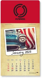 Personalized Classic Cars Peel-N-Stick Calendar Pad
