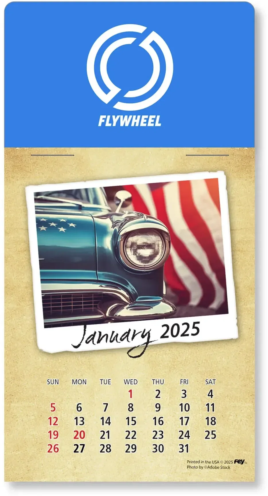 Personalized Classic Cars Peel-N-Stick Calendar Pad — view 4