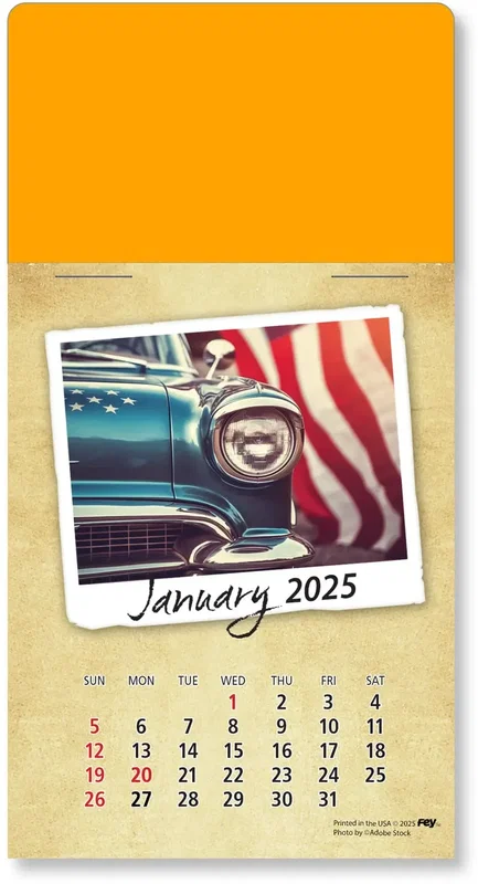 Personalized Classic Cars Peel-N-Stick Calendar Pad — view 50