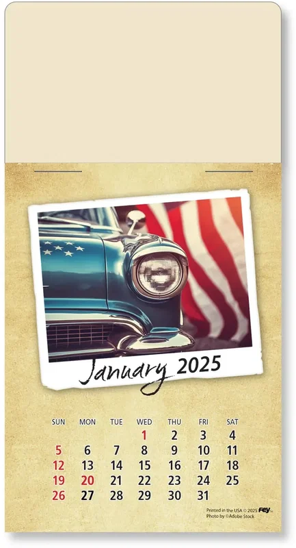 Personalized Classic Cars Peel-N-Stick Calendar Pad — view 9