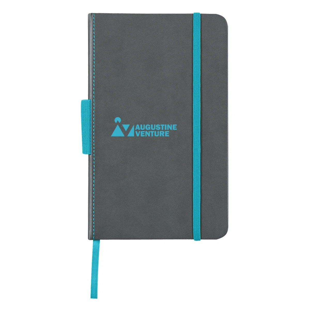 Notebook opened to show the interior pages