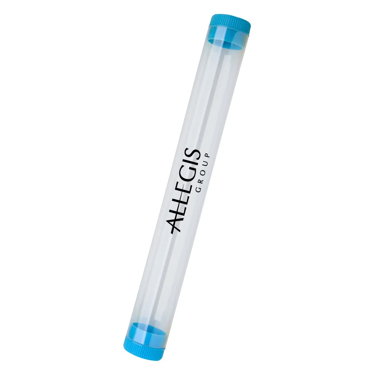 Slim cylinder shown lying flat on its side
