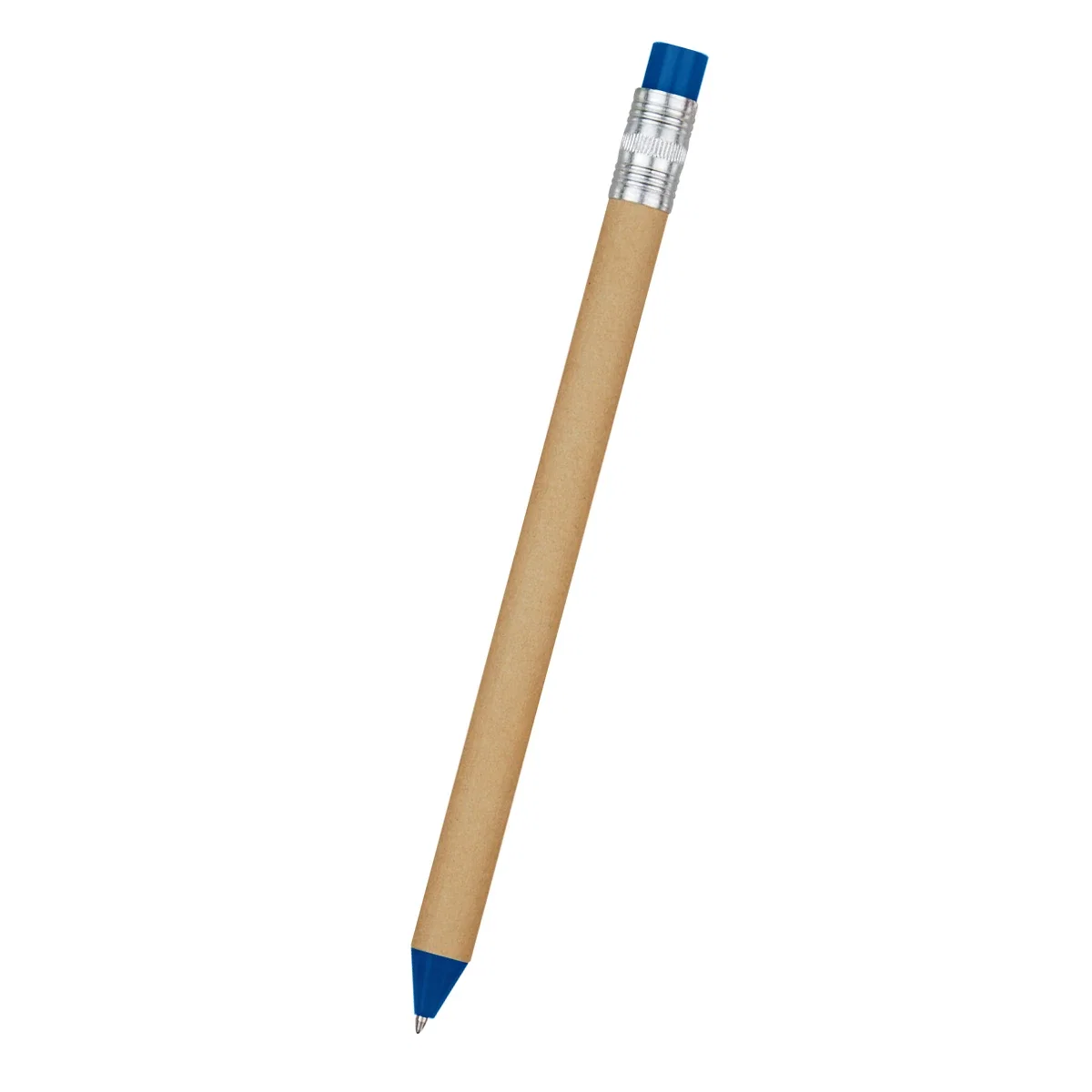 Pen positioned in a writing grip with the tip exposed