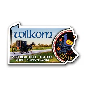 Custom Printed Pennsylvania State Magnet