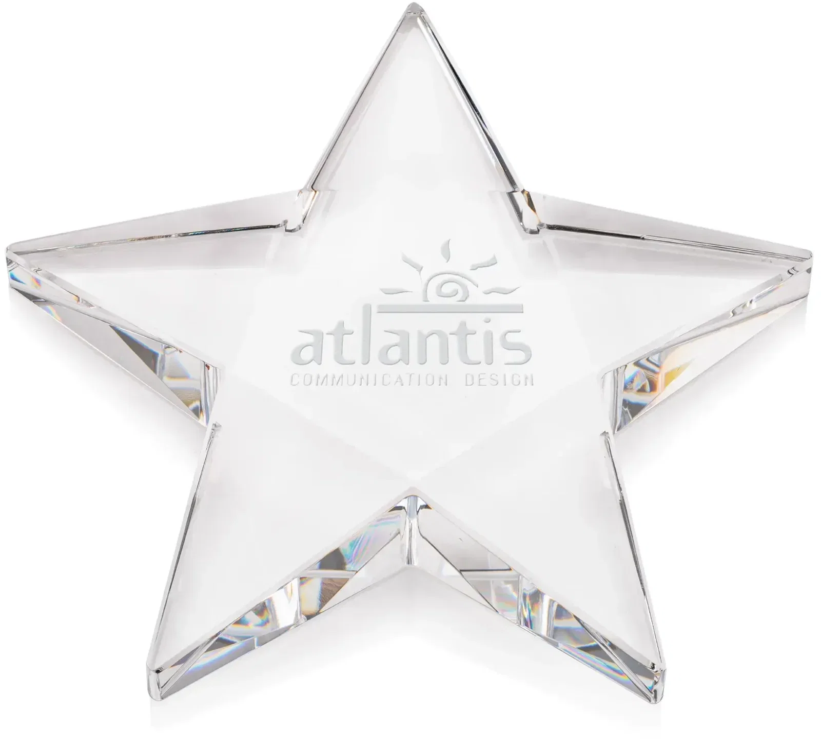 Pentagon Star Paperweight