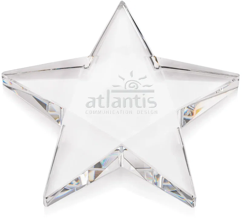 Pentagon Star Paperweight β view 1